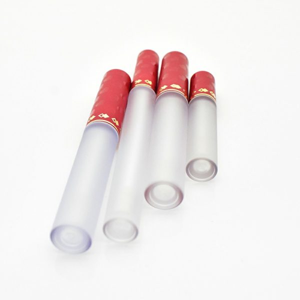 Frosted Red Lipstick Tubes Packaging