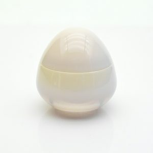 Egg shape lip balm jar