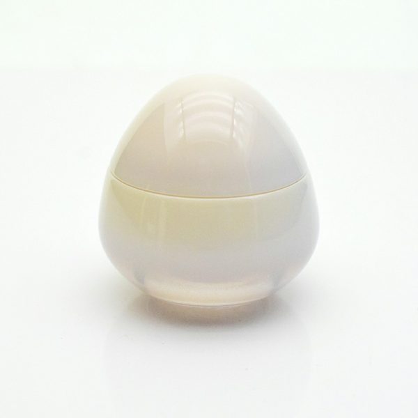 Egg shape lip balm jar