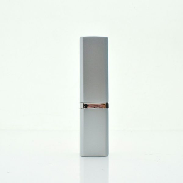 Square silver lipstick case